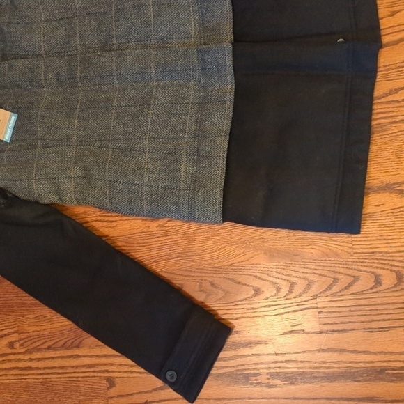 prAna Women's Caprise Jacket Gravel gray herringbone warm chic winter NWT. Sz S - Picture 4 of 9